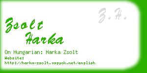 zsolt harka business card